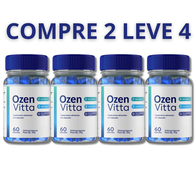 Ozen Vitta 60 Cápsulas - Sua Luta Contra a Balança Acabou + Frete Grátis