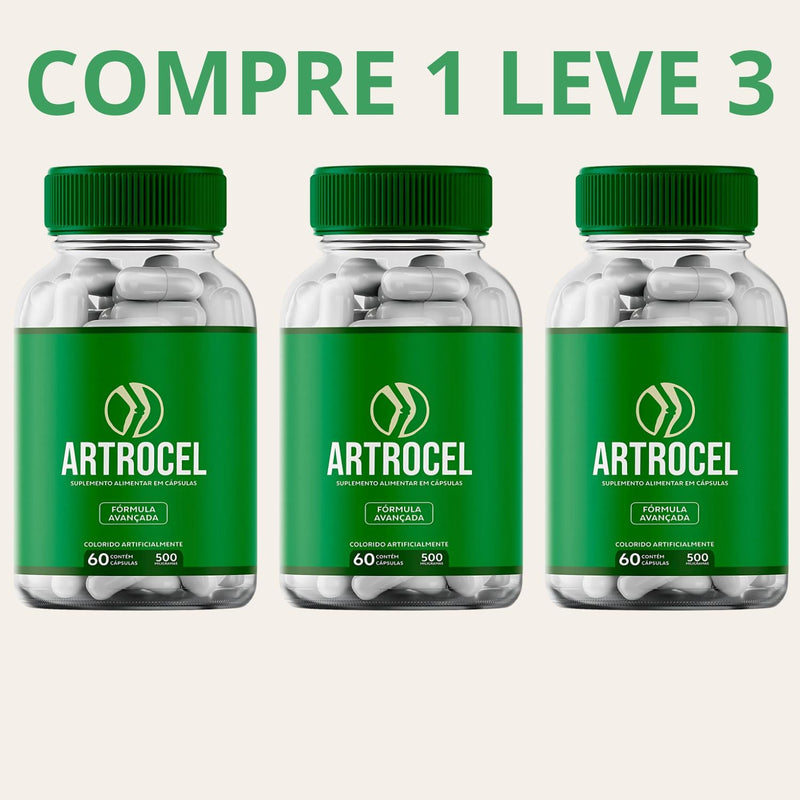 Artrocel 60 Cápsulas - Fórmula Avançada - Promoção Exclusiva + Frete Grátis