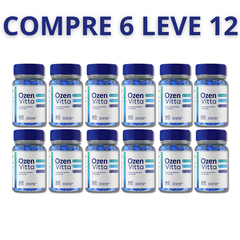 Ozen Vitta 60 Cápsulas - Sua Luta Contra a Balança Acabou + Frete Grátis