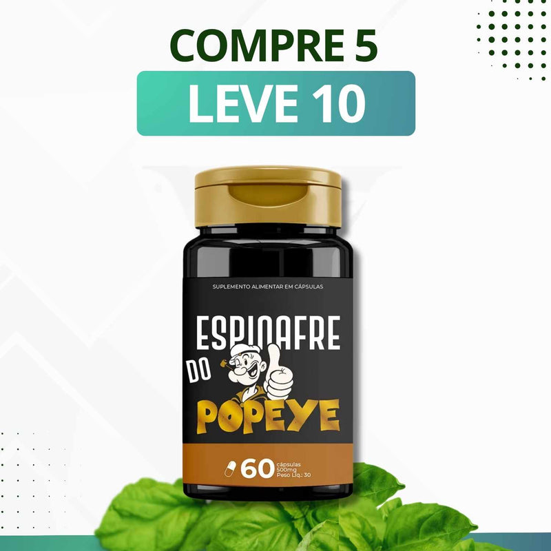 Espinafre Do Popeye 60 Cápsulas - Suplemento Alimentar + Frete Grátis