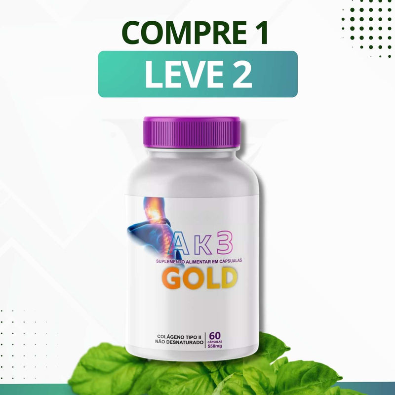 Gold AK3 60 Cápsulas - Suplemento Alimentar - Promoção Exclusiva + Frete Grátis
