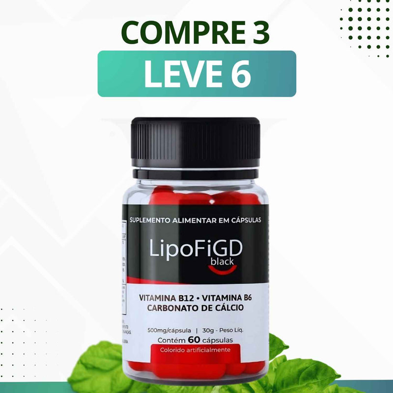 LipoFiGD Black - Suplemento Alimentar - Promoção Exclusiva + Frete Grátis