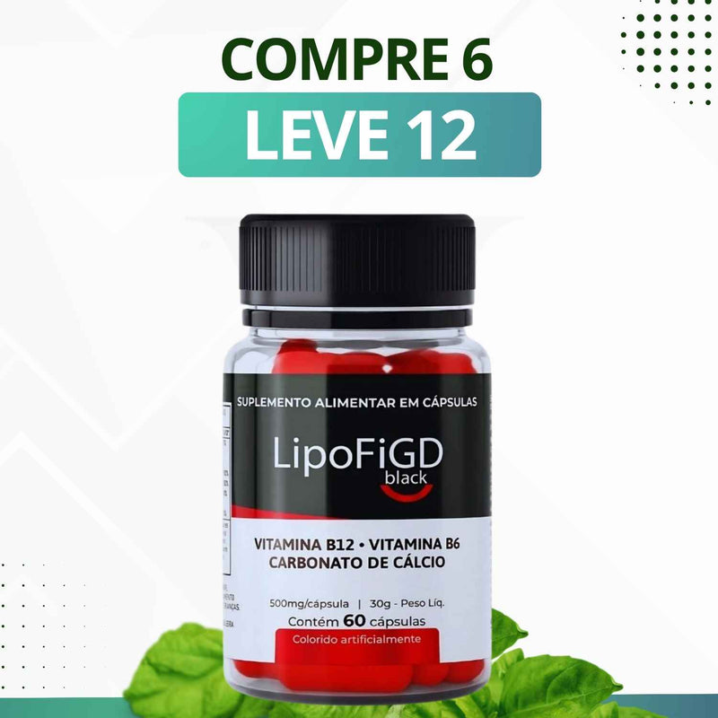 LipoFiGD Black - Suplemento Alimentar - Promoção Exclusiva + Frete Grátis