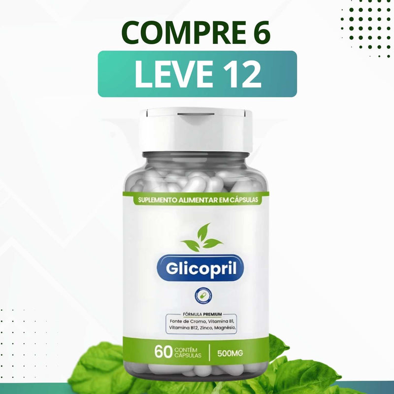 Glicopril 60 Cápsulas - Suplemento Alimentar Natural - Promoção Exclusiva  + Frete Grátis